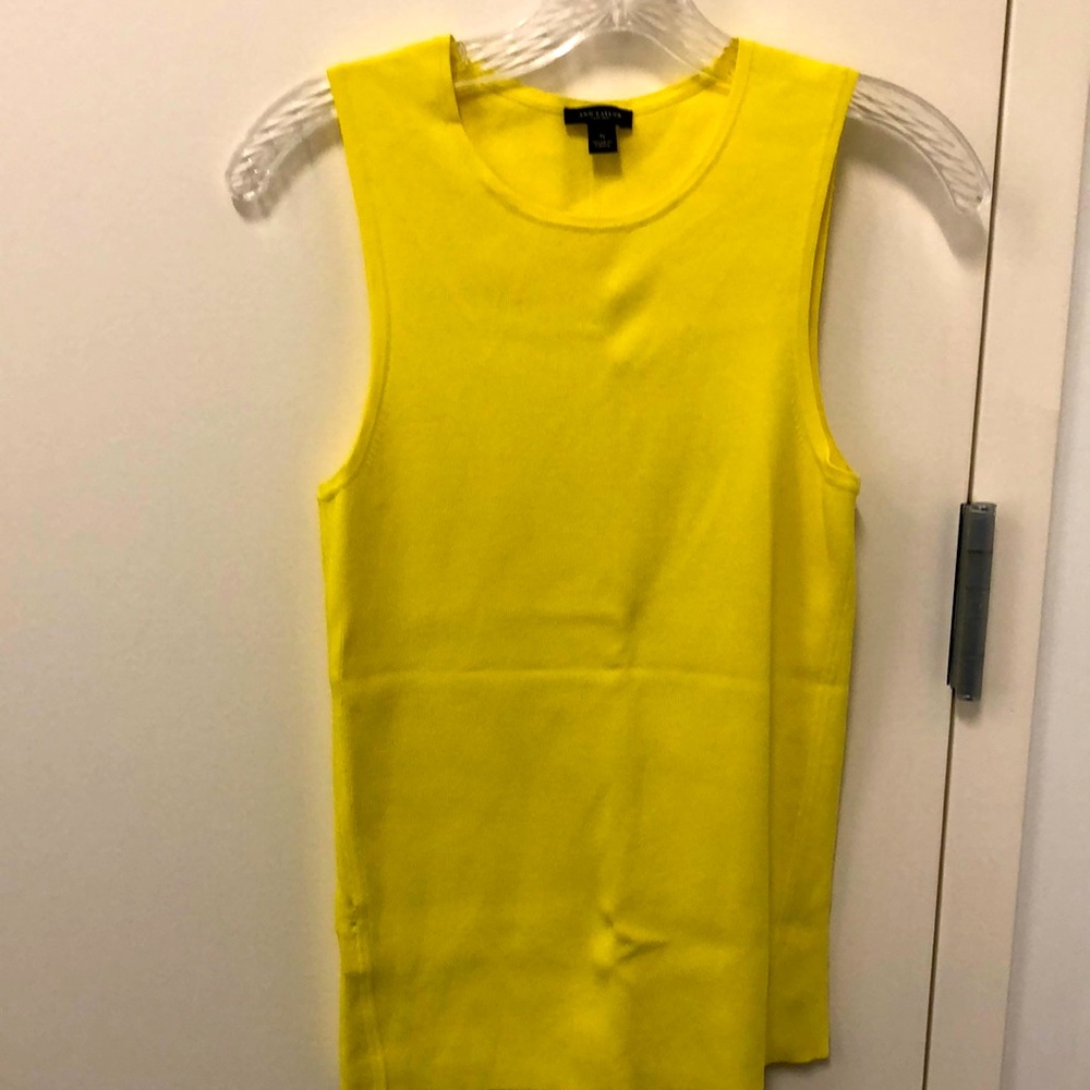 Ann Taylor- sleeveless fitted  blouse- size small